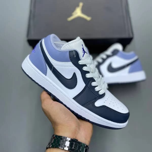 نایک ایر جردن وان لو ایندیگو Jordan 1 Low White Indigo Haze — تصویر ۳