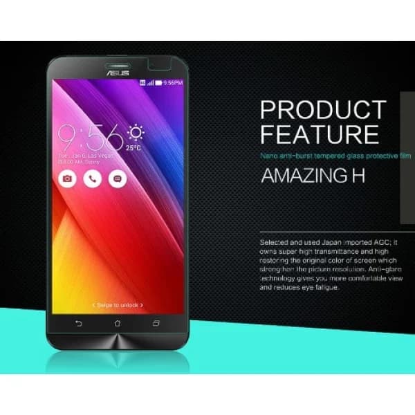 محافظ صفحه نمایش شیشه ای نیلکین ایسوس Nillkin H Glass Asus Zenfone GO TV ZB551KL — تصویر ۲