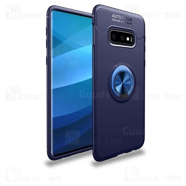 قاب ژله ای طرح چرم انگشتی سامسونگ Samsung Galaxy S10e AutoFocus Magnetic Ring — تصویر ۵