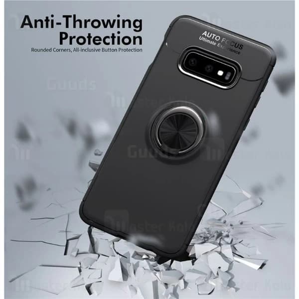 قاب ژله ای طرح چرم انگشتی سامسونگ Samsung Galaxy S10e AutoFocus Magnetic Ring — تصویر ۷