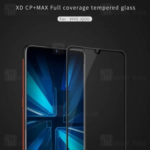 محافظ صفحه شیشه ای تمام صفحه تمام چسب نیلکین ویوو vivo iQOO XD CP+ Max — تصویر ۵
