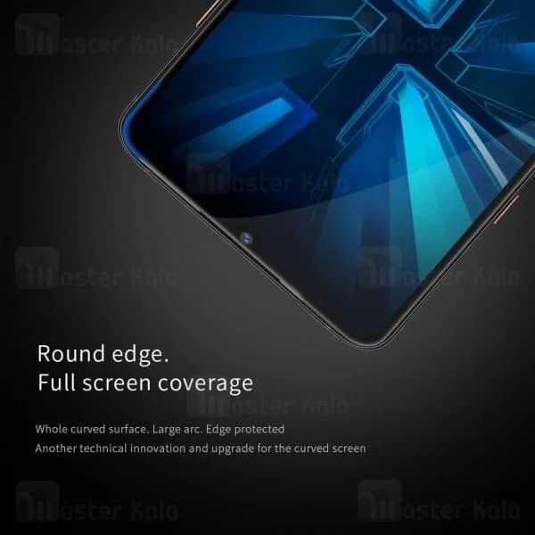 محافظ صفحه شیشه ای تمام صفحه تمام چسب نیلکین ویوو vivo iQOO XD CP+ Max — تصویر ۶