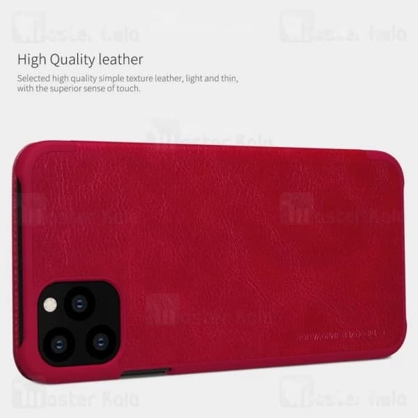 کیف چرمی نیلکین اپل آیفون Apple iPhone 11 Pro Nillkin Qin Leather Case — تصویر ۶