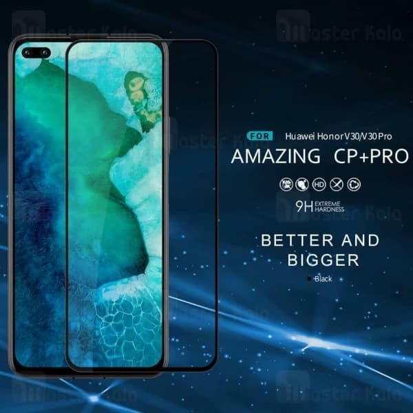 محافظ صفحه شیشه ای تمام صفحه تمام چسب هواوی Huawei Honor V30 / V30 Pro Nillkin CP+ Pro — تصویر ۳