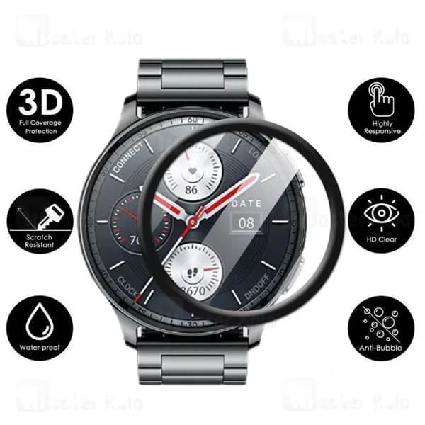 محافظ صفحه ساعت هوشمند شیائومی Amazfit Pop 3R PMMA TPU Screen Protector — تصویر ۳