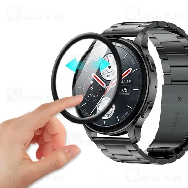 محافظ صفحه ساعت هوشمند شیائومی Amazfit Pop 3R PMMA TPU Screen Protector — تصویر ۲