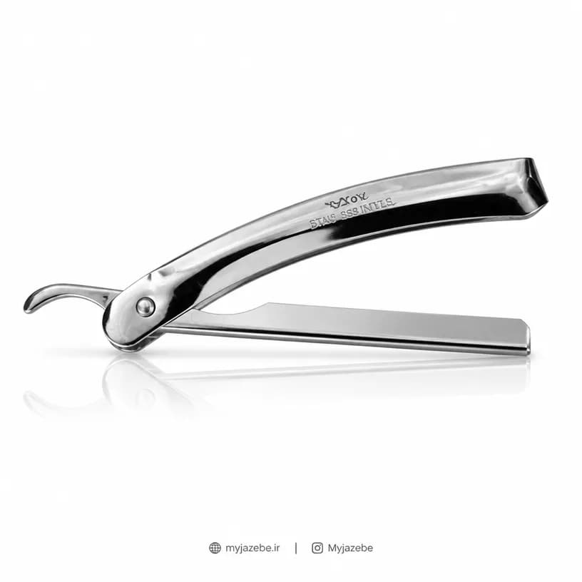 دسته تیغ استیل رویال غلاف دار — تصویر ۳