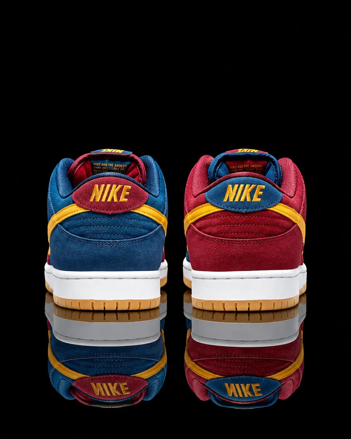 نایک SB Dunk Low Barcelona قرمز آبی — تصویر ۳