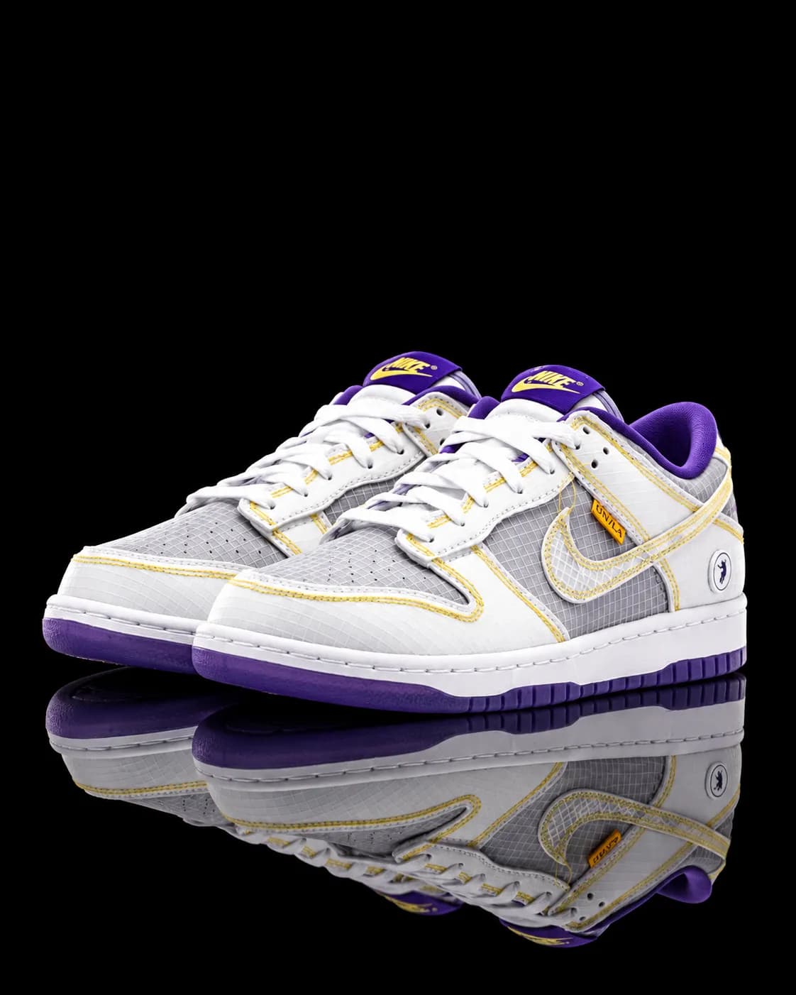 نایک SB Dunk Low Union Passport Pack سفید بنفش — تصویر ۳