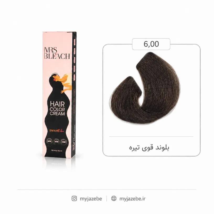 رنگ مو مرس بلیچ 6.00 بلوند قوی تیره