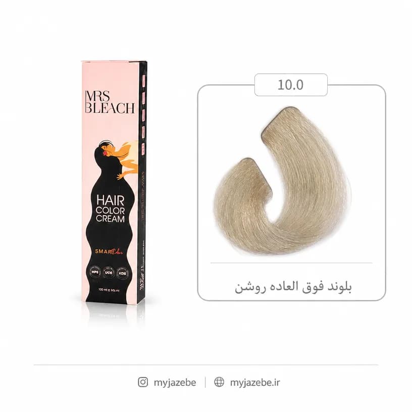 رنگ مو مرس بلیچ 10.0 بلوند فوق العاده روشن