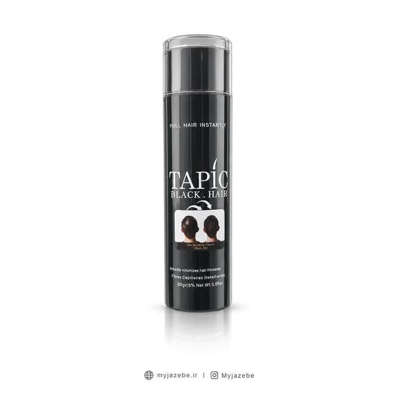 پودر پرپشت کننده مو تاپیک 50 گرم شماره 2 مشکی BLACK