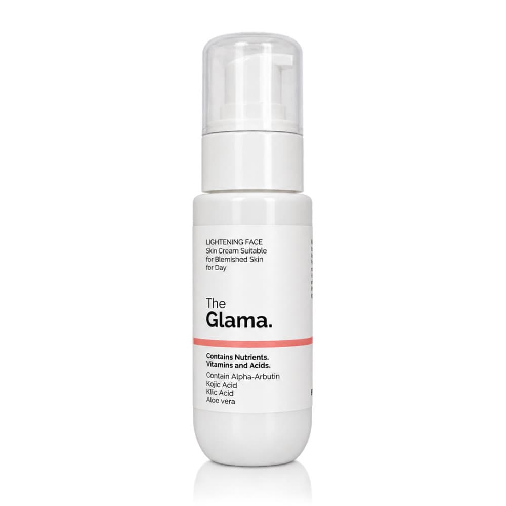 کرم مناسب پوست های دارای لک روشن کننده (مناسب روز) پمپی ۵۰ میل the glama