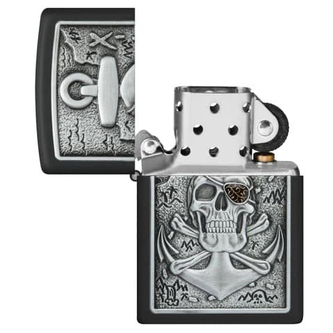 فندک زیپو اصل کد 48122 – Original Zippo Skull Anchor Emblem — تصویر ۷