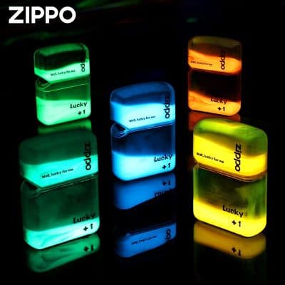 فندک زیپو شنی شبتاب رنگ سبز – Zippo Luminous Green — تصویر ۴