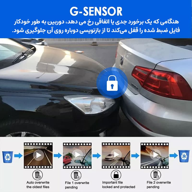 دوربین فیلمبرداری ثبت وقایع خودرو مدل M8-Wi-Fi — تصویر ۷