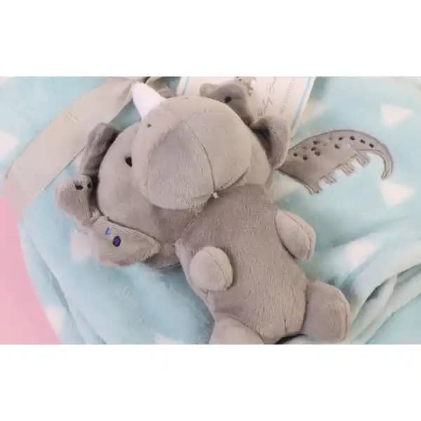 ست پتو عروسک دار طرح دایناسور baby blanket set برند My Little Love — تصویر ۲
