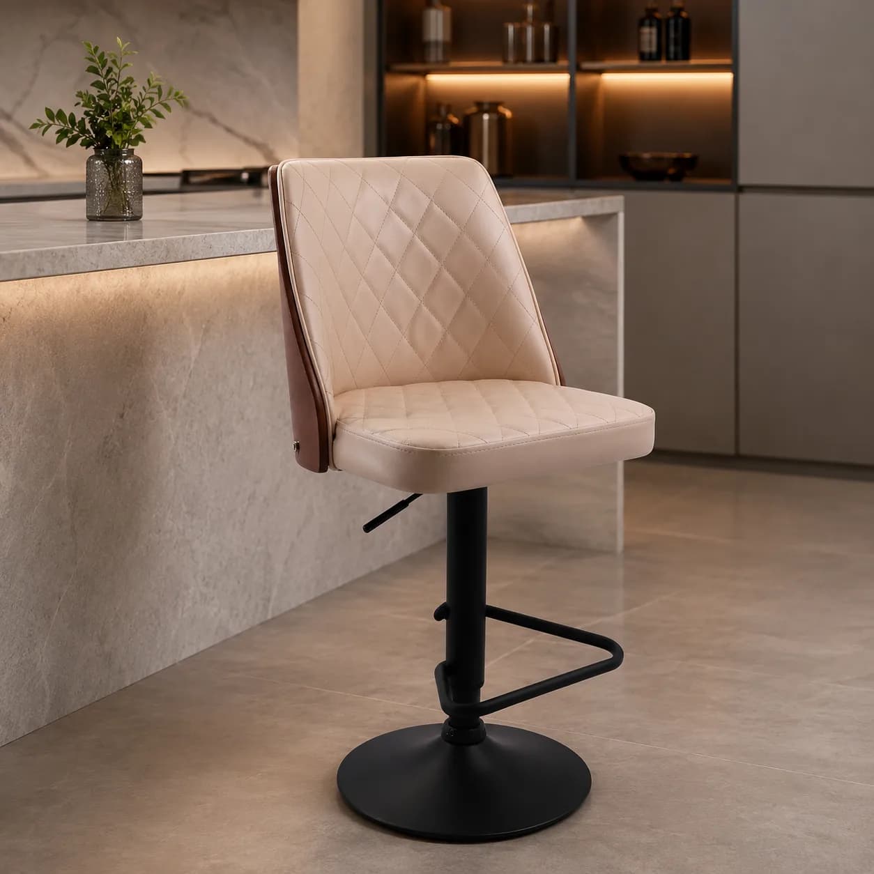 صندلی کانتر جکدار MDF-E809