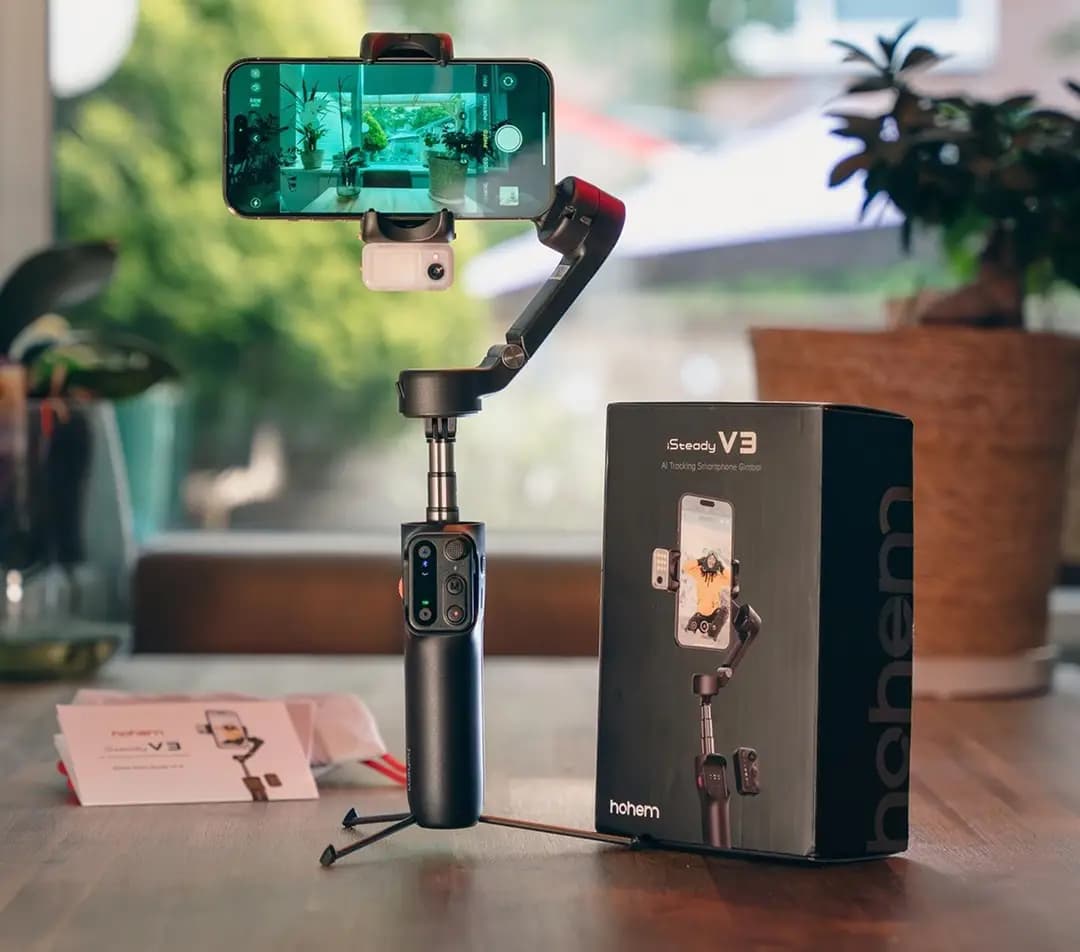 گیمبال هوهم مدل V3 به همراه لرزش گیر و ریموت