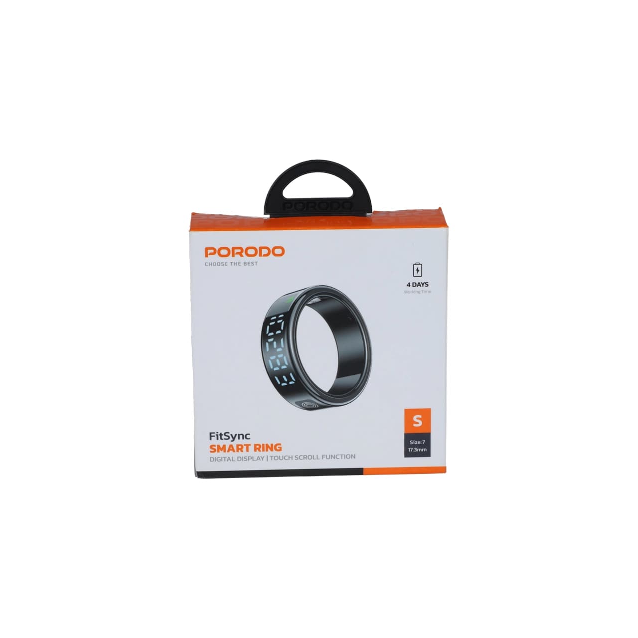 حلقه هوشمند Porodo مدل FitSync PD-LFST172-BK – مشکی (گارانتی 6 ماهه شرکتی) — تصویر ۵