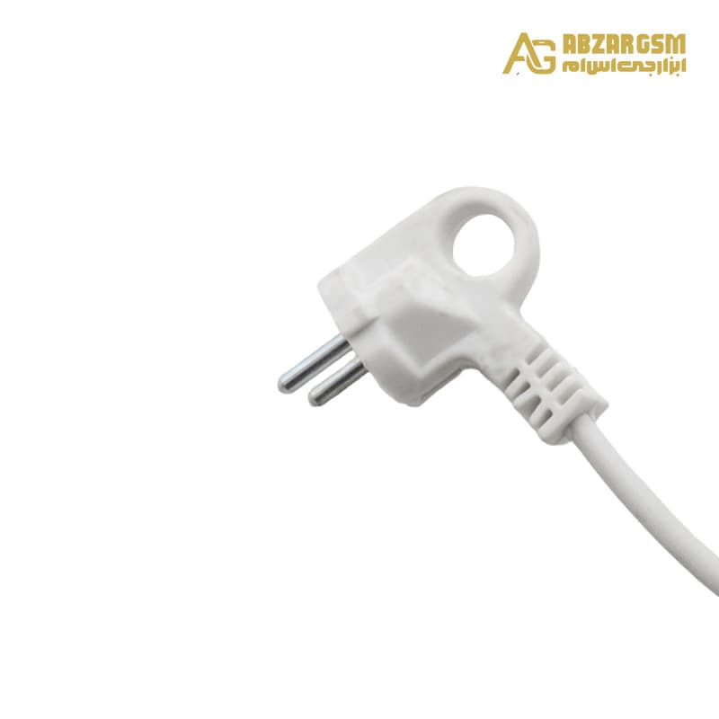 کابل برق چوپوقی انگشتی تعمیری 1.1متری سفید