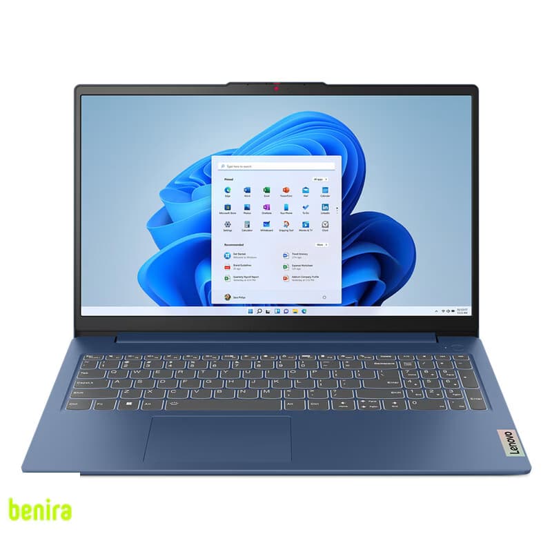 لپتاپ 15.6 اینچی لنوو مدل Ideapad slim 3 15AMN8-R5 7520U، رم 16 گیگابایت DDR5، حافظه SSD با ظرفیت 512 گیگابایت، نمایشگر IPS full HD، وبکم FHD با درپوش لنز و پشتیبانی از Wi-Fi 6 — تصویر ۳