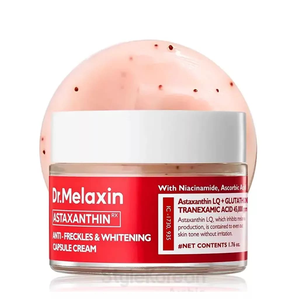 کرم کپسولی معجزه ضد لک و روشن کننده آستاگزانتین و txa دکتر ملاکسین اورجینال /dr-melaxin