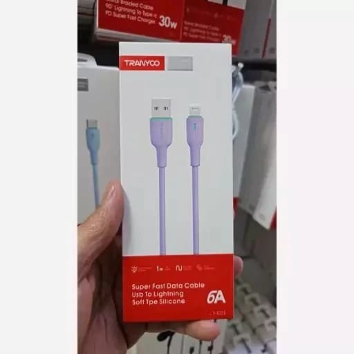 کابل شارژ آیفون 6A از برند ترانیو مدل T-X22L — تصویر ۴