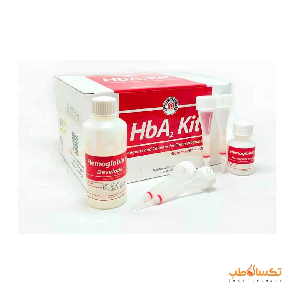 کیت سنجش هموگلوبین A2 (HbA2) ۲۰ تستی پادتن طب