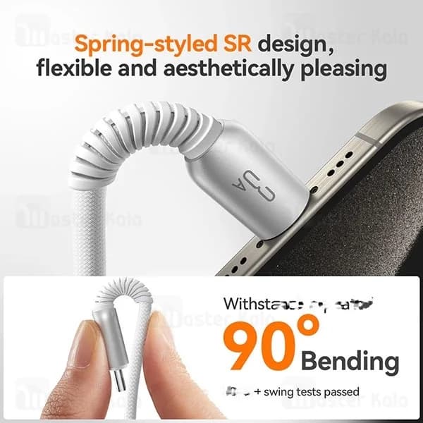 کابل لایتنینگ جویروم Joyroom S-A51 طول 1.2 متر شدت جریان 3 آمپر — تصویر ۳
