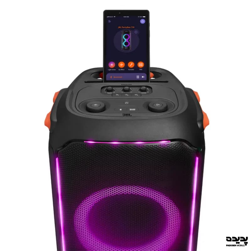 اسپیکر بلوتوثی قابل حمل جی بی ال مدل JBL PartyBox Club 710 — تصویر ۸
