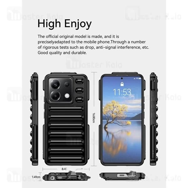 قاب پافر ضد ضربه شیائومی Xiaomi Poco X6 5G TPU Capsule Shockproof — تصویر ۵