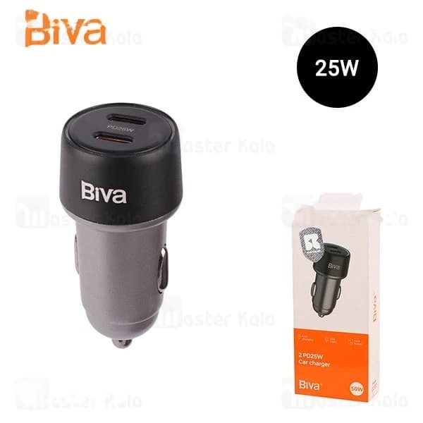 شارژر فندکی بیوا Biva CC-37 PD25W Car Charger توان 25 وات