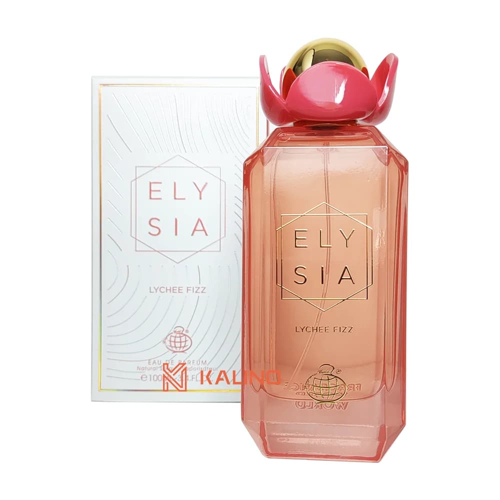 ادکلن زنانه الیسیا لیچه فیز (کایالی یام اسپارکلینگ لیچی) فرگرانس ورد حجم 100 میل | Fragrance World Elysia lychee Fizz — تصویر ۲