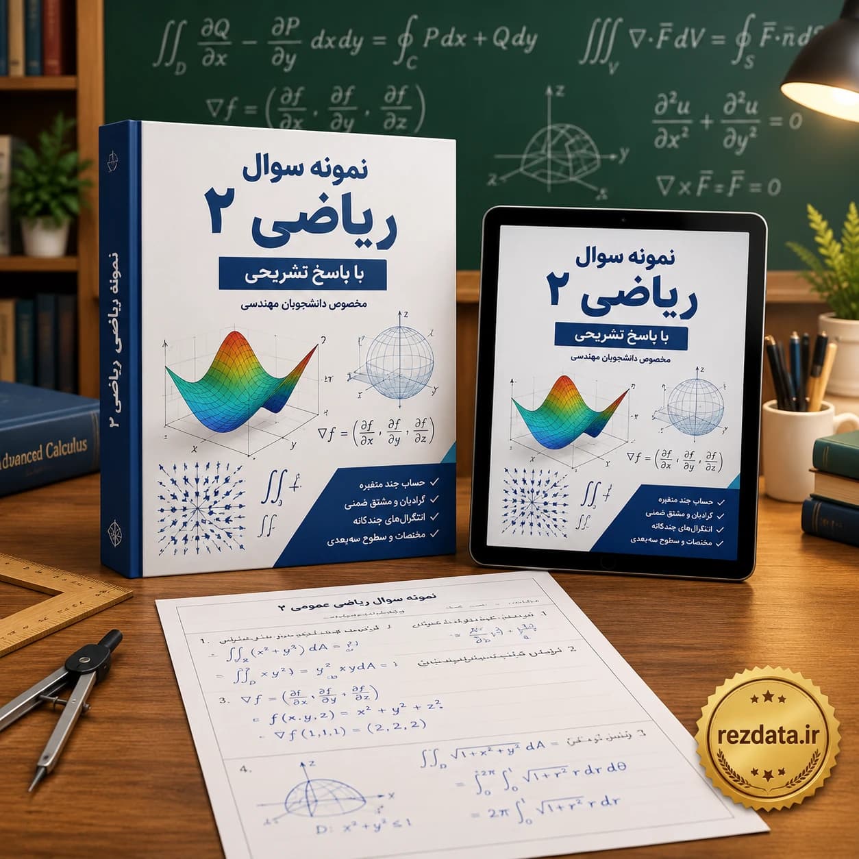 دانلود فایل متنی نمونه سوال ریاضی ۲ ( نسخه پی دی اف PDF)