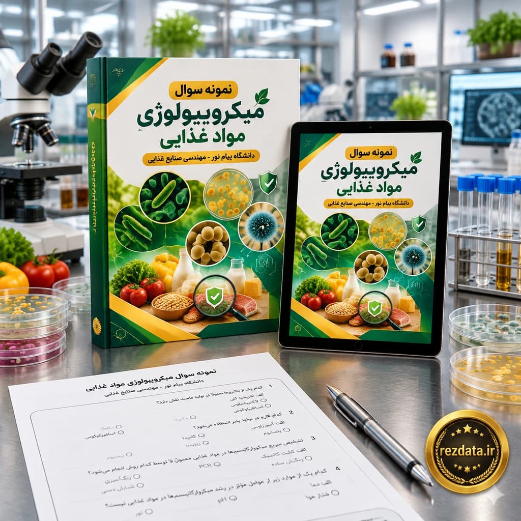 دانلود فایل متنی نمونه سوال درس میکروبیولوژی مواد غذایی ( نسخه پی دی اف PDF)