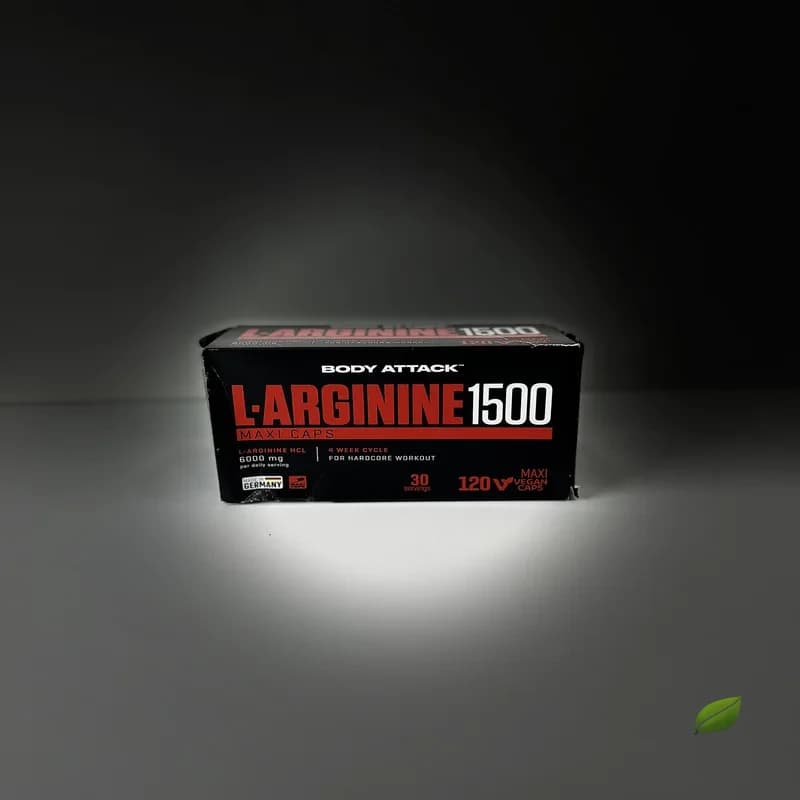 کپسول ال-آرجینین ۱۵۰۰ بادی اتک ۱۲۰ عددی | Body Attack L-Arginine 1500 Maxi Caps 120 Vegan Caps — تصویر ۳