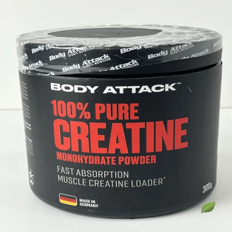 پودر کراتین مونوهیدرات ۱۰۰٪ خالص بادی اتک ۳۰۰ گرمی | Body Attack 100% Pure Creatine Monohydrate Powder 300g