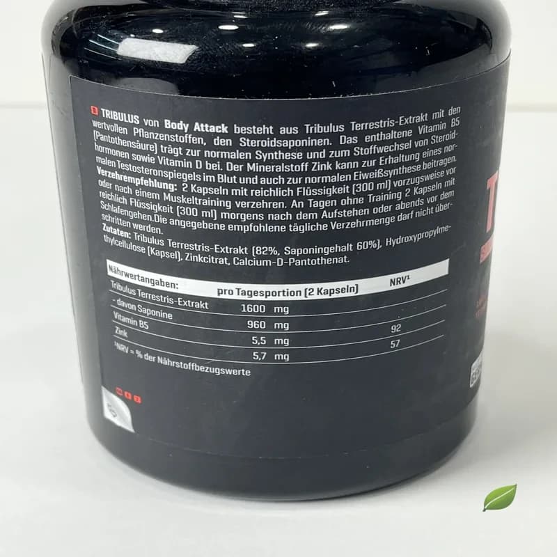 تریبولوس بادی اتک ۱۵۰ ماکسی کپسول (۷۵ سروینگ) | Body Attack Tribulus Saponin Content 60% 150 Maxi Vegan Caps — تصویر ۲