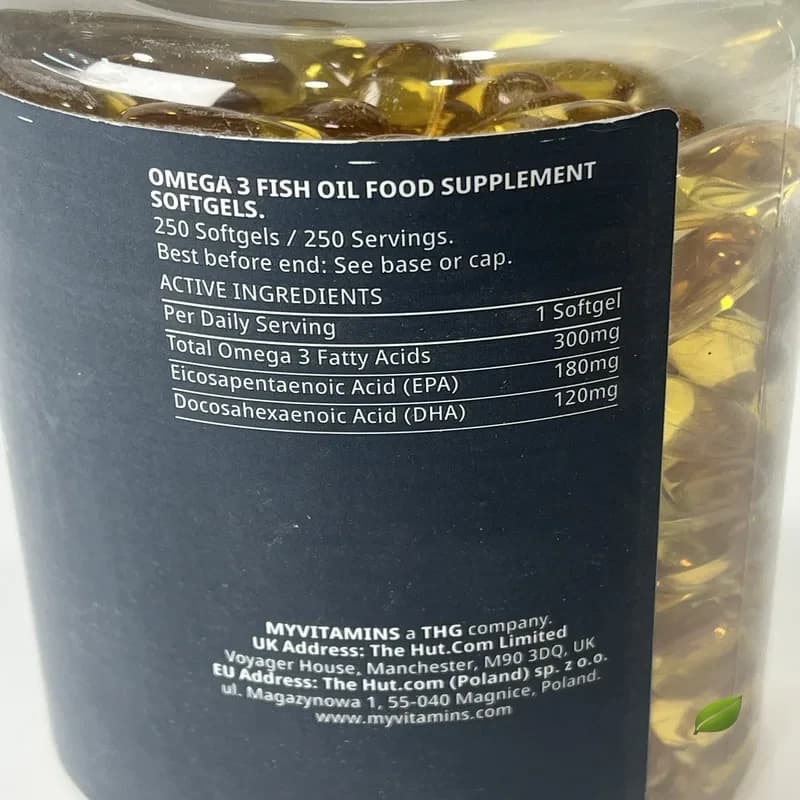 کپسول امگا ۳ اسنشیال مای ویتامینس ۲۵۰ عدد | MyVitamins Essential Omega-3 250 Softgels — تصویر ۲