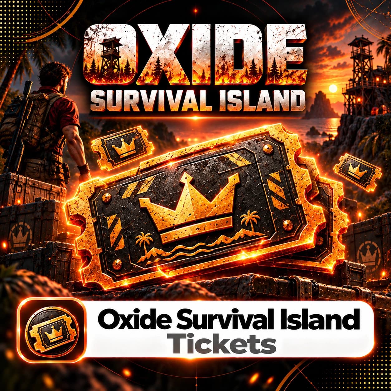 تیکت بازی اکساید ( Oxide Survival Island Tickets)