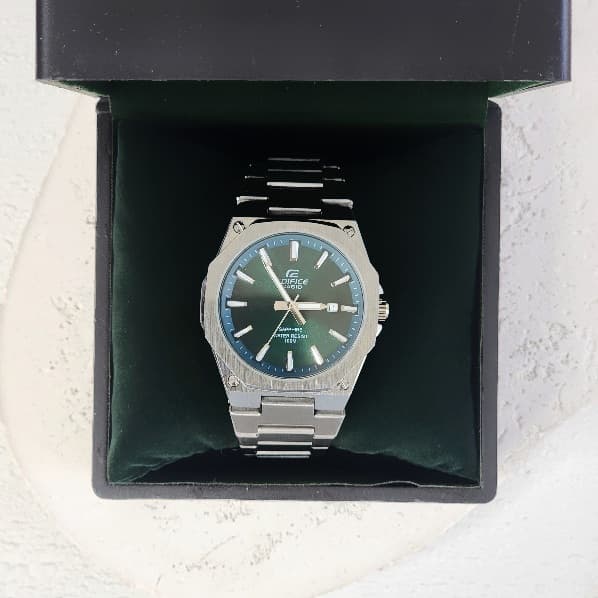 ساعت کاسیو ادیفایس (CASIO-EDIFICE) سبز مردانه موتور ژاپن — تصویر ۴