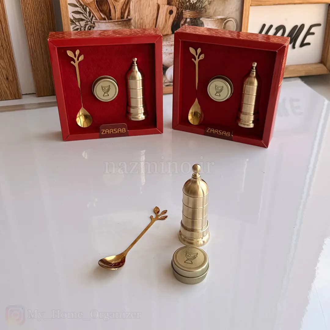 پک کادویی زعفران ساب برنجی — تصویر ۳