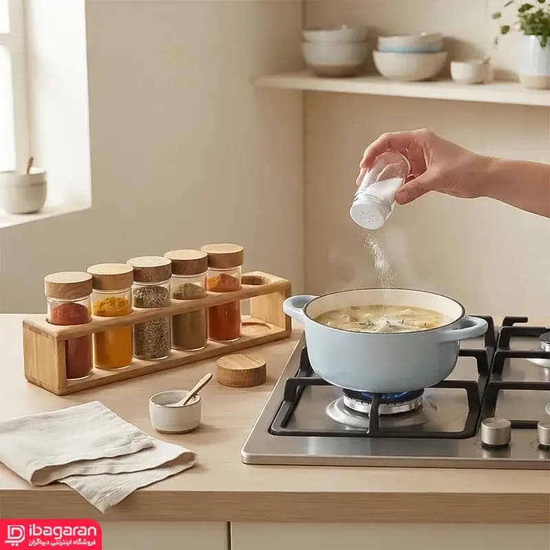 جا ادویه 6 عددی قطاری کارولین