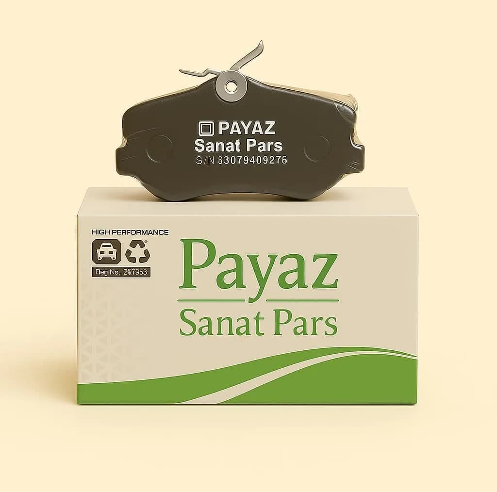 لنت ترمز جلو پایاز صنعت پارس مدل P128 دو جفت مناسب برای پژو 405 — تصویر ۲