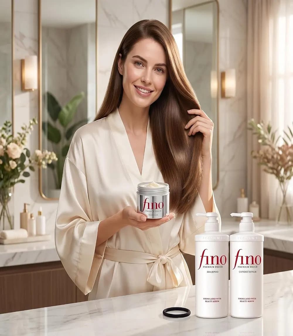 شامپو فینو پریمیوم تاچ حجم ۵۵۰ میلیلیتر، آبرسان و نرمکننده مو — تصویر ۲