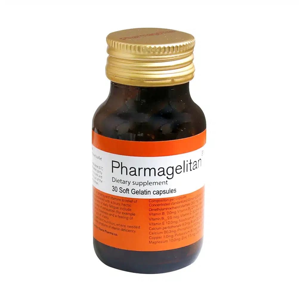 کپسول مولتی ویتامین و جینسنگ فارماژلیتان دانا 30 عدد