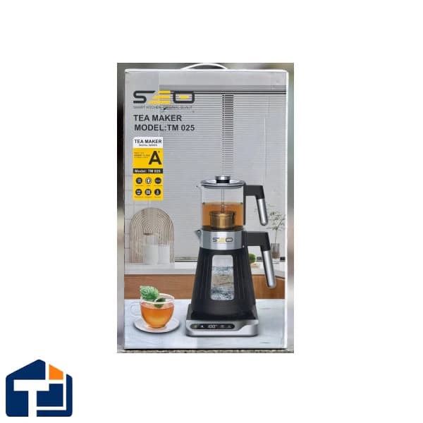 چای ساز سئو مدل TM025 ظرفیت ۱.۷ لیتر مشکی — تصویر ۳