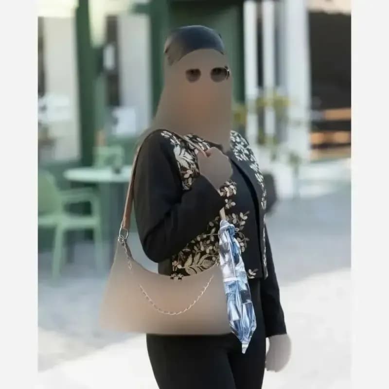 کیف کژوال شال دار رنگبندی کامل — تصویر ۵