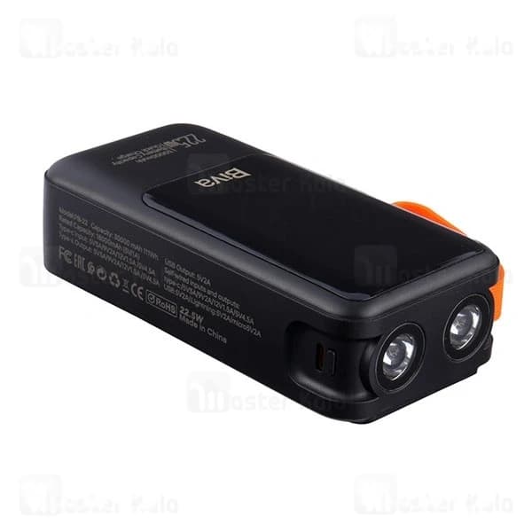 پاوربانک 30000 بیوا Biva BP-022 Power Bank Digital Display توان 22.5 وات همراه با کابل متصل — تصویر ۴